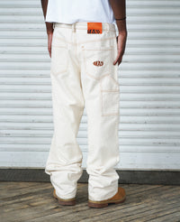 Off White Denim with Key Charm