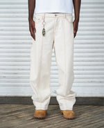 Off White Denim with Key Charm