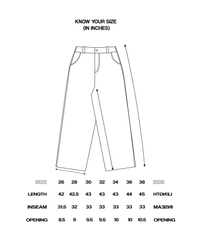 Off White Denim with Key Charm