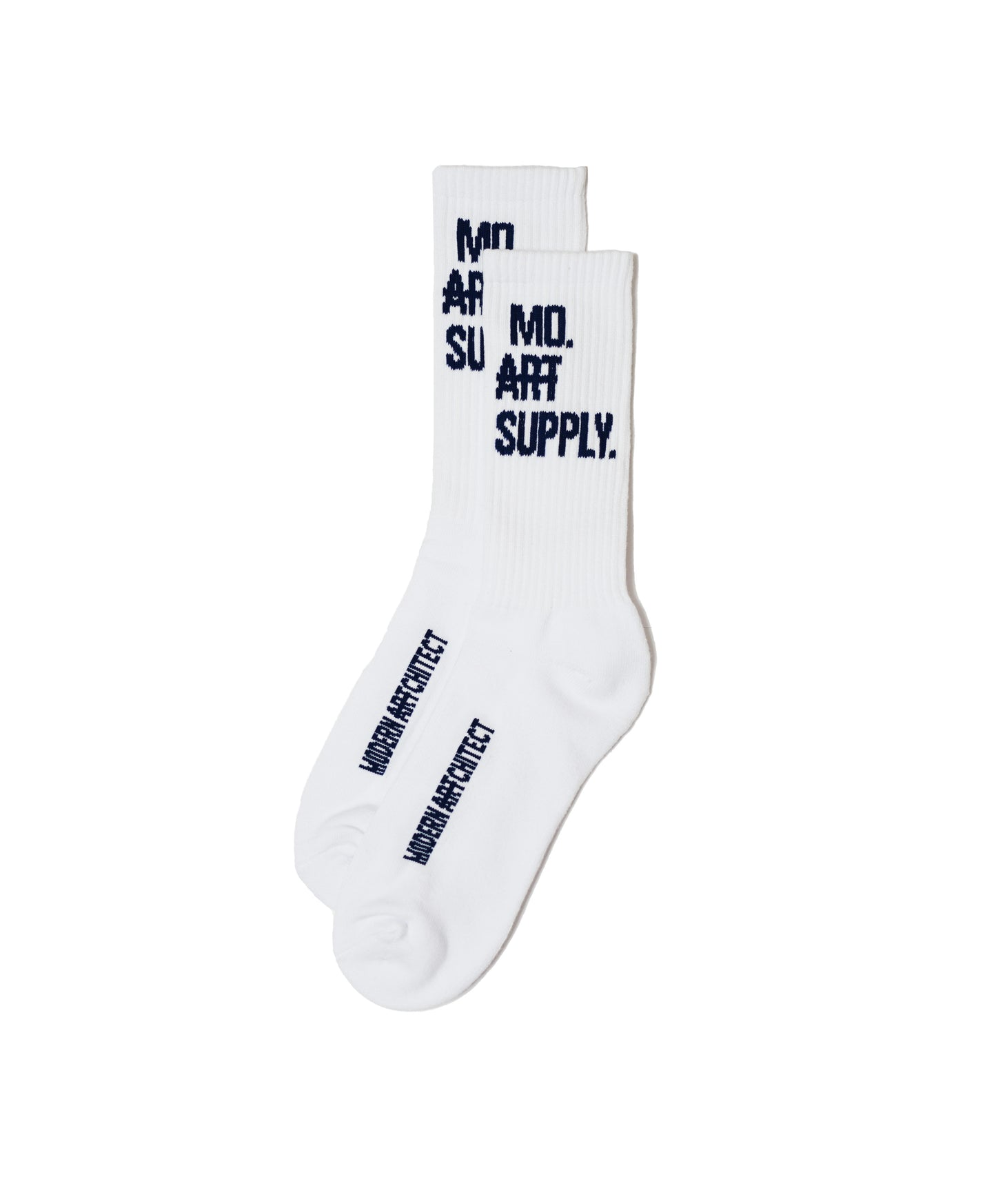 Mo Art Supply Sock White / Navy