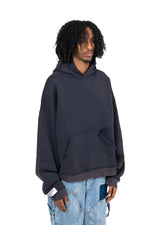 Distressed Hoodie / Blue