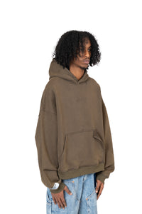 Distressed Hoodie / Olive