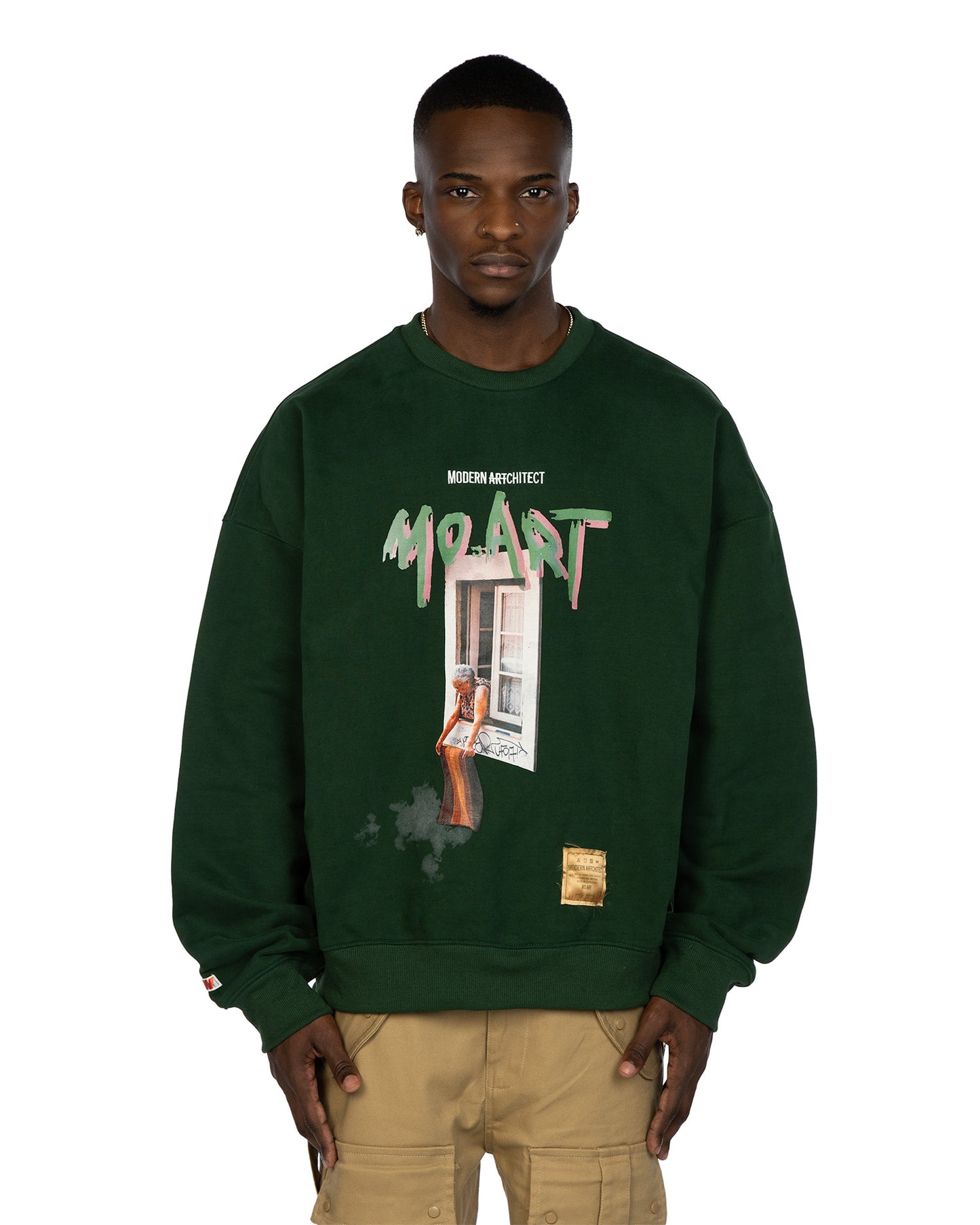 Green streetwear sweater