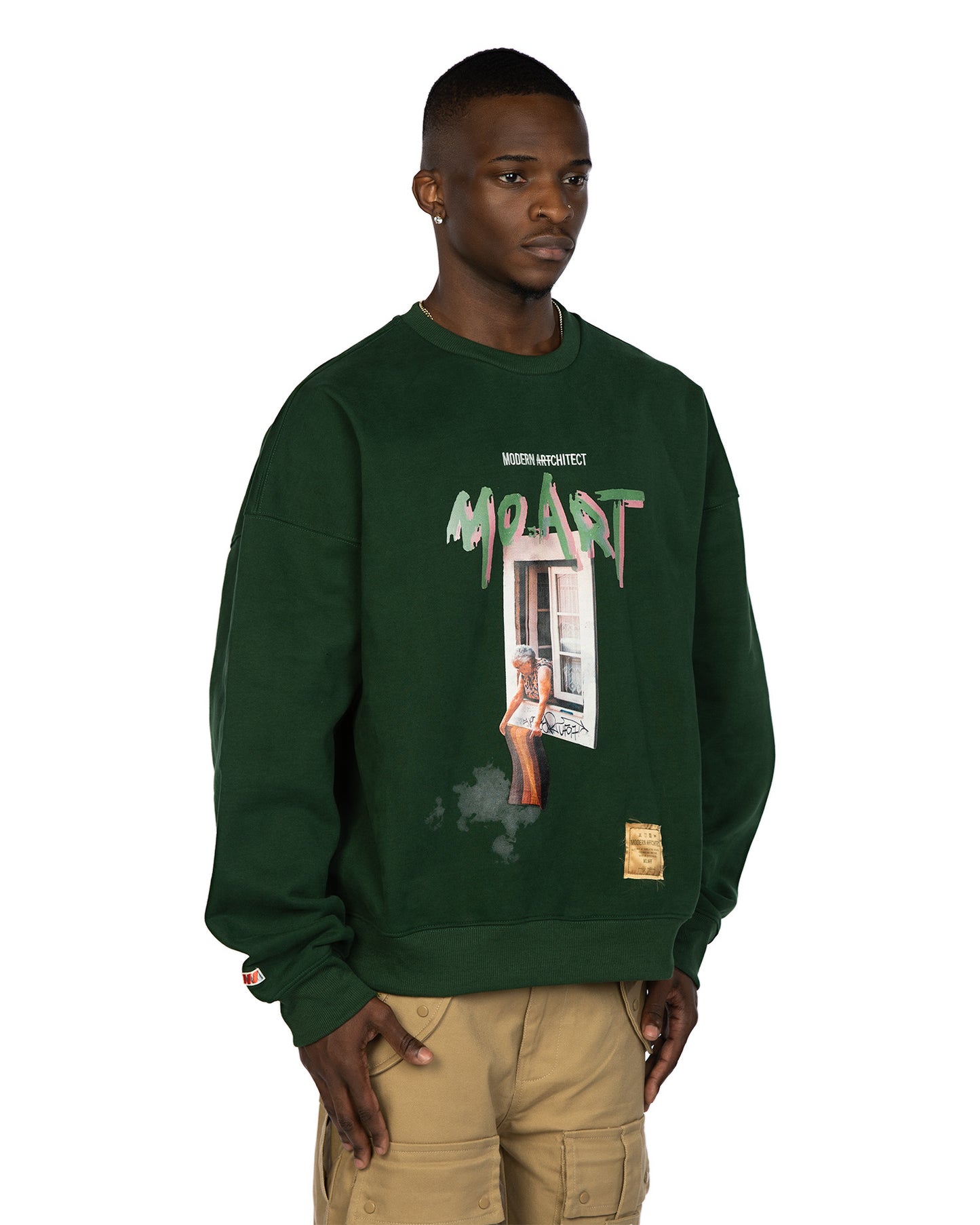 Premium green streetwear sweater