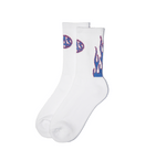 MAS Logo Flame Socks white with Multicolor
