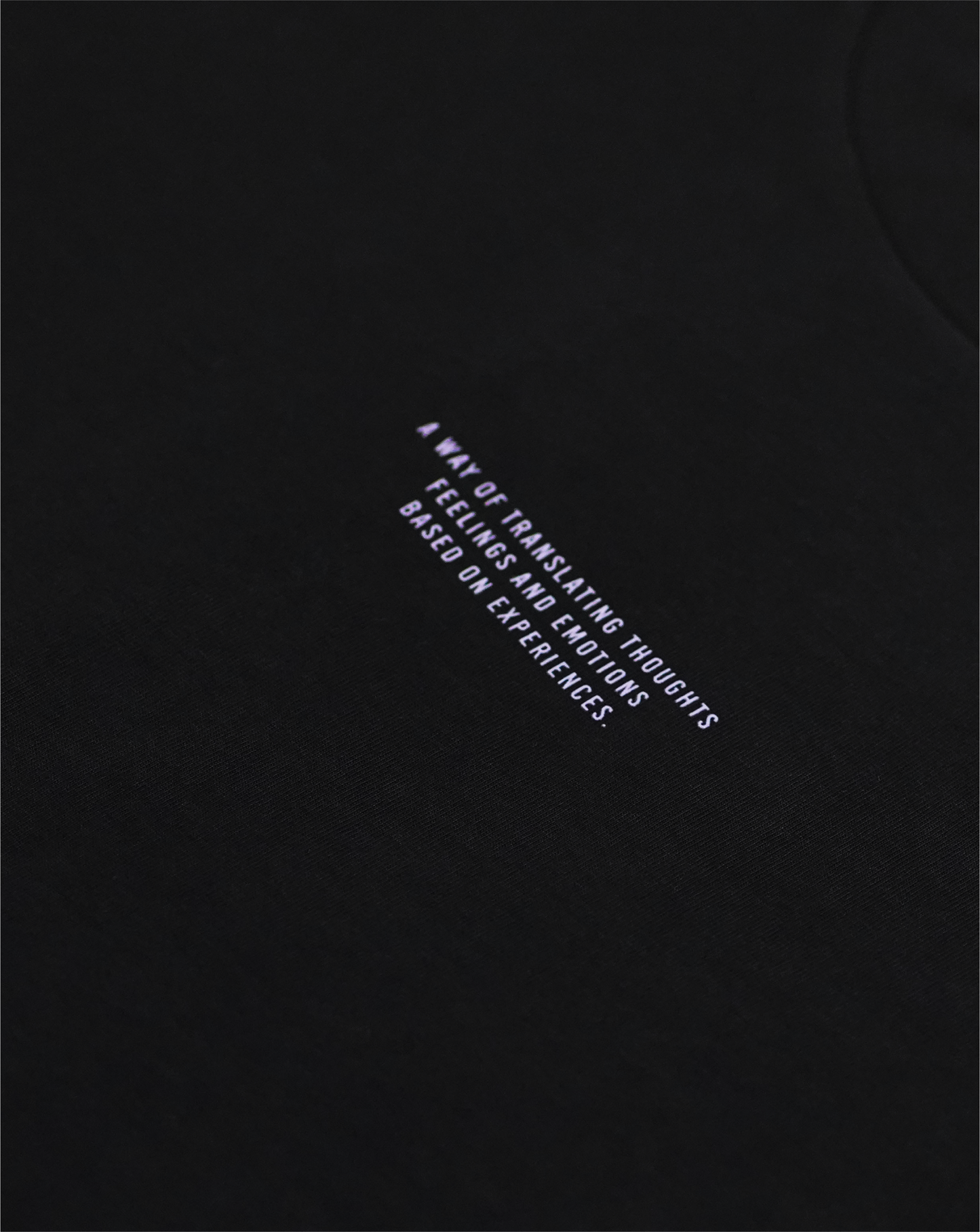 Mantra Tee / Black with Multicolor